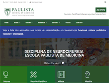 Tablet Screenshot of neurocirurgiaepm.com.br